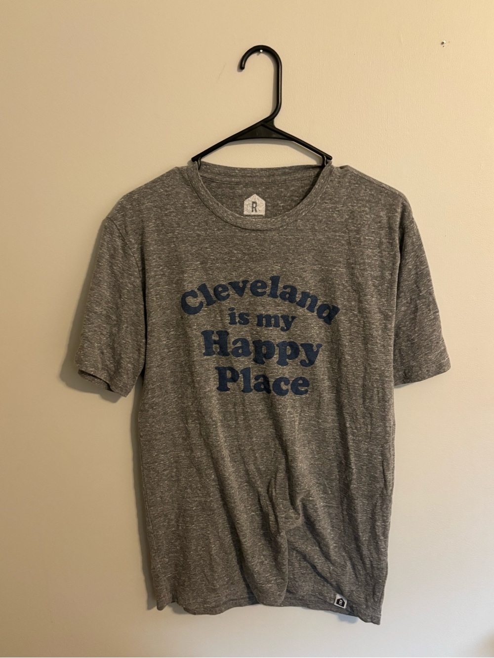 Gray 'Cleveland is my Happy Place' Graphic Tee